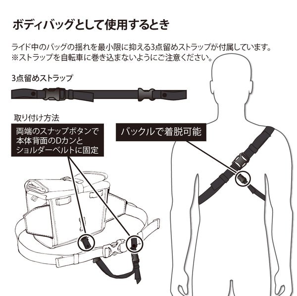 2WAYハンドルバーバッグ