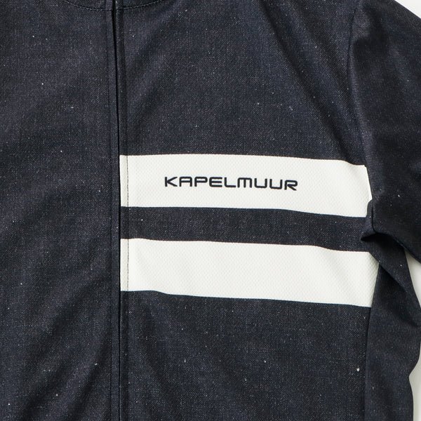 Short sleeve jersey with denim print