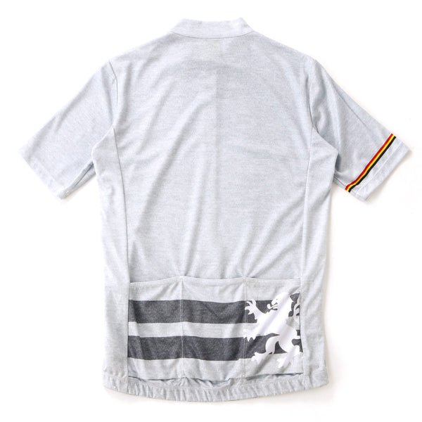 Short sleeve jersey with denim print