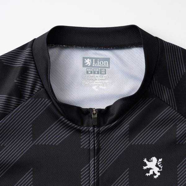 Printed short sleeve jersey oblique