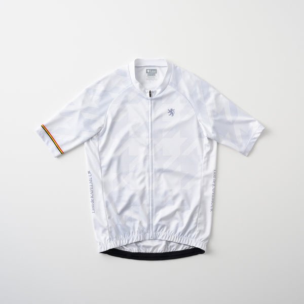 Printed short sleeve jersey oblique