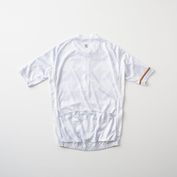 Printed short sleeve jersey oblique