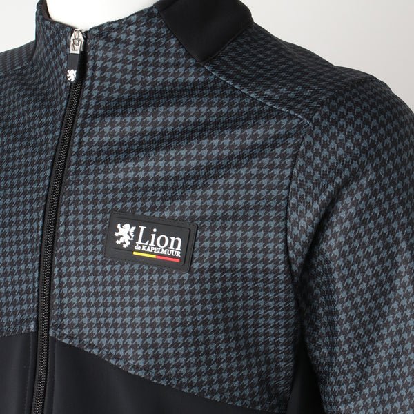 Windproof jacket houndstooth