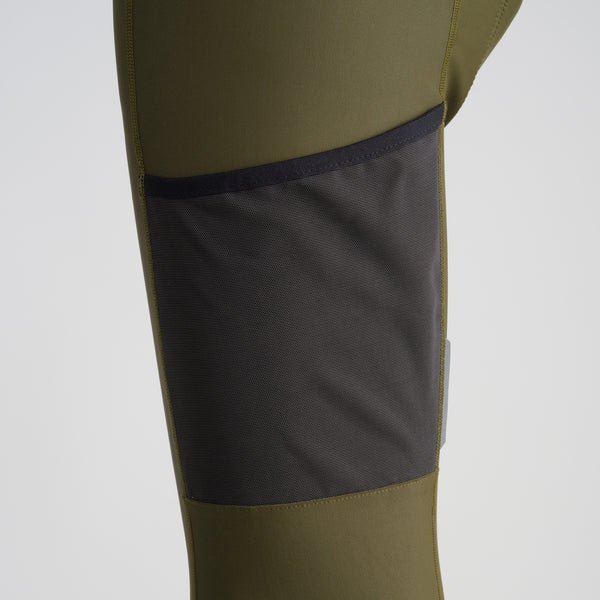 ビブタイツ　クロスオーバー　ゴールドパッド