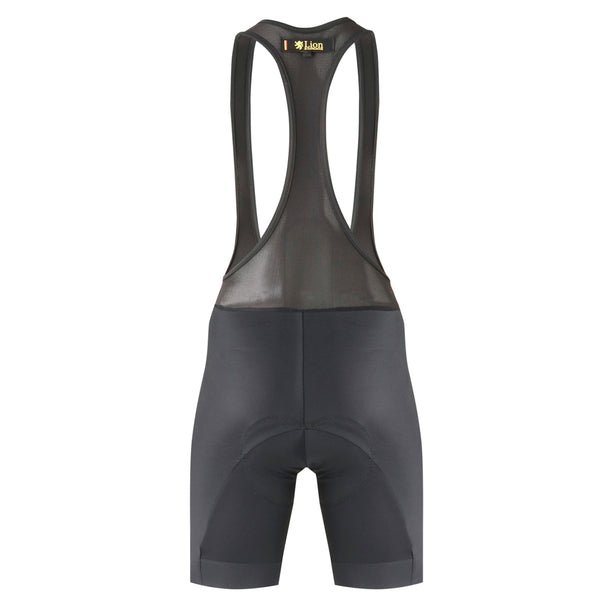 Ladies　サイクルビブショーツ　グレーロゴ　スタンダードパッド